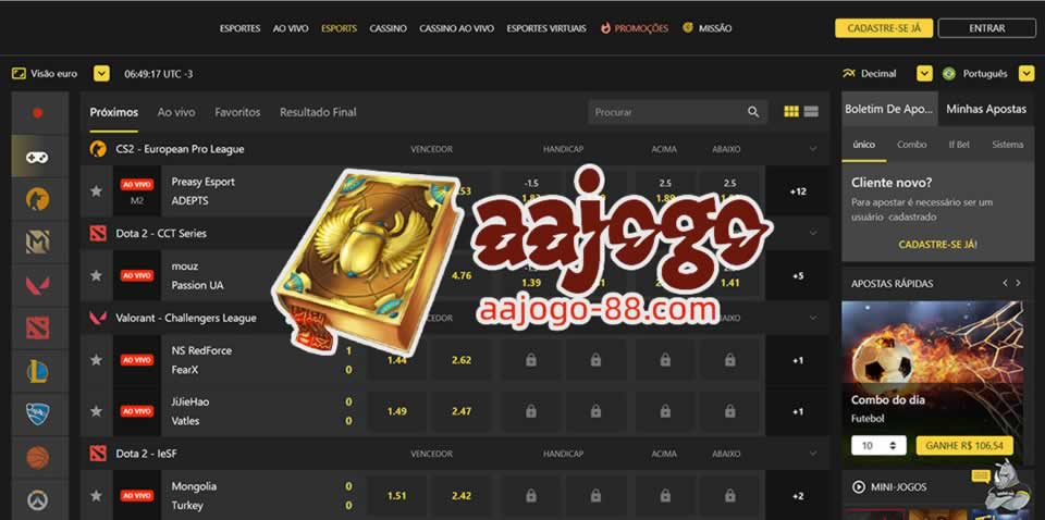 Jogos de amanhã pelo mundo